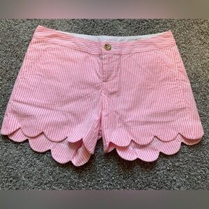 NWOT Lilly Pulitzer buttercup shorts Pink and White stripe size 0
